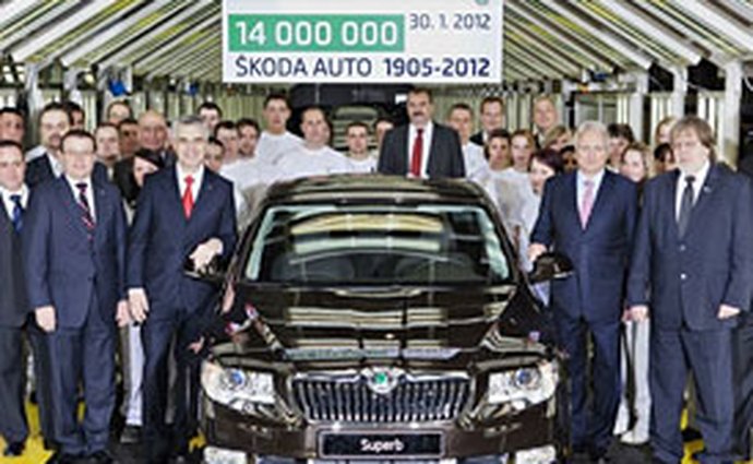 Škoda Auto slaví: 14 milionů vyrobených vozů