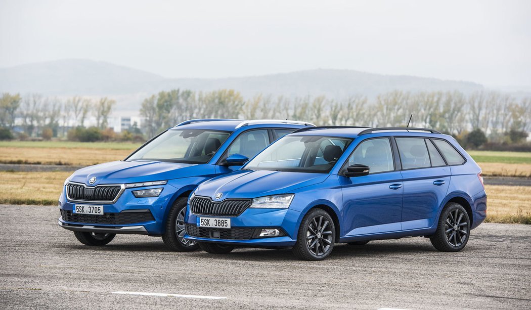 Škoda Fabia Combi Tour 1.0 TSI DSG vs. Škoda Kamiq 1.0 TSI DSG