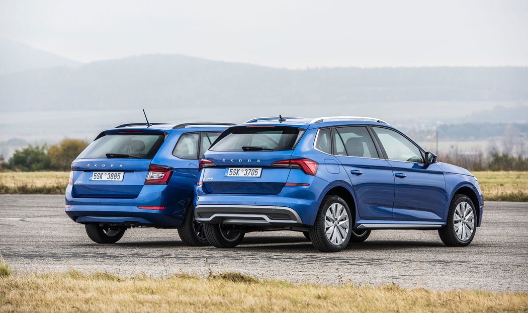 Škoda Fabia Combi Tour 1.0 TSI DSG vs. Škoda Kamiq 1.0 TSI DSG