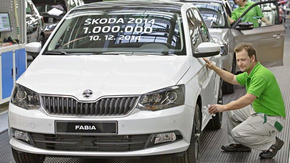 Škoda letos vyrobila milion vozů, jubilantem je Fabia 1.2 TSI/81 kW