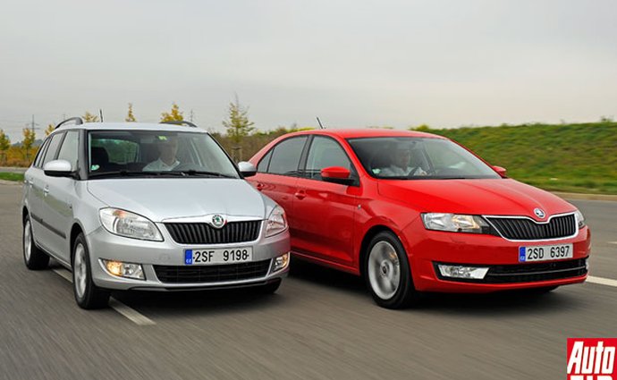 Škoda Rapid vs. Fabia Combi 1,2 TSI: Test spotřeby