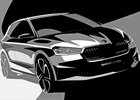 Nová Škoda Fabia se už odhaluje na prvních skicách. Kompletně se ukáže v květnu