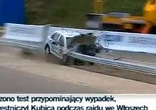 Robert Kubica: Crash s opravdovou Fabii (video)