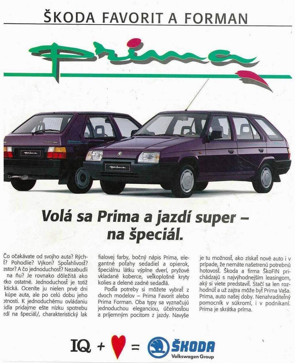 Škoda Favorit Prima (1992)