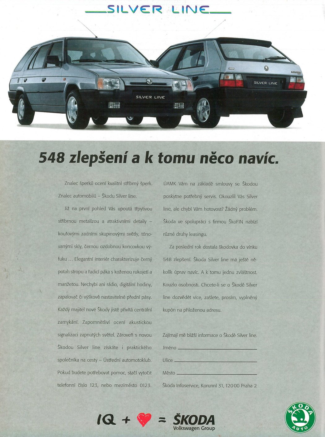 Škoda Favorit Silver Line