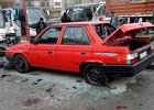 Unikátní Škoda Favorit sedan zničena v Sýrii. Je to jeden ze dvou vyrobených kousků?