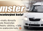 Škoda Roomster v celé kráse. Bílá s ocelovými koly!