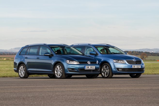 Škoda Octavia Combi 1.6 TDI vs. VW Golf Variant 1.6 TDI