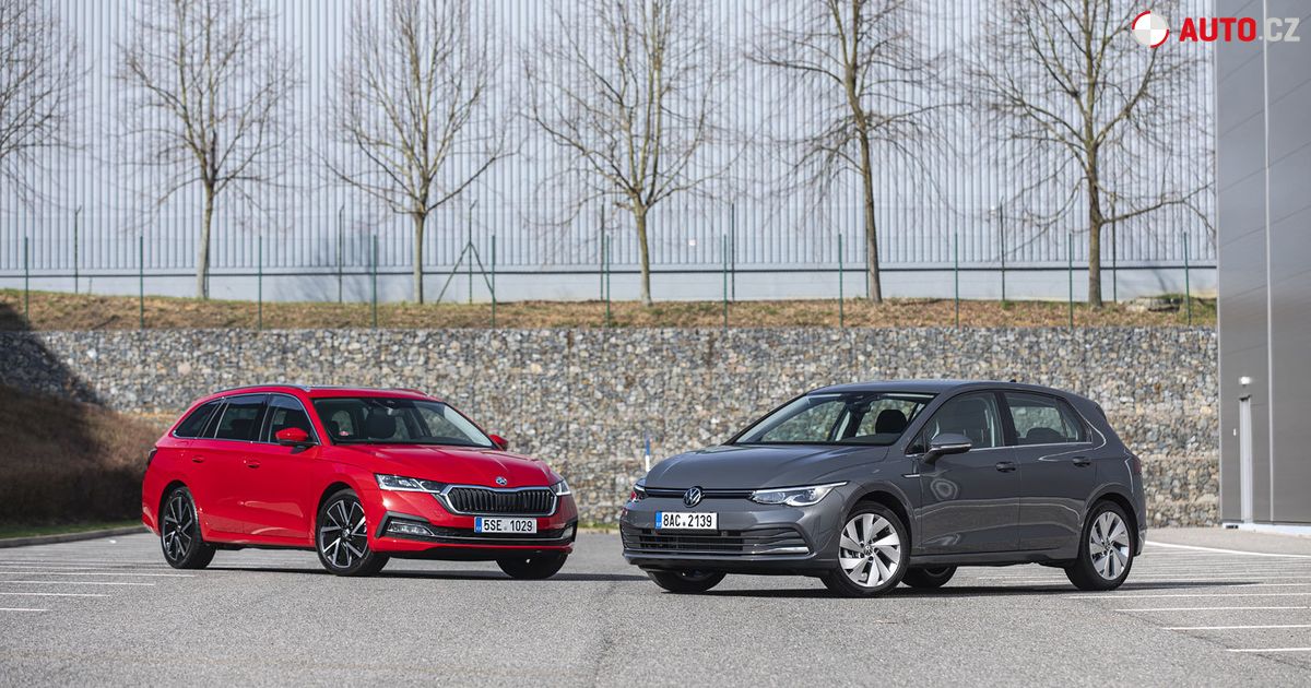 Octavia Rivals Škoda Octavia vs. VW Golf: Prohlédněte si obě koncernové novinky vedle ...