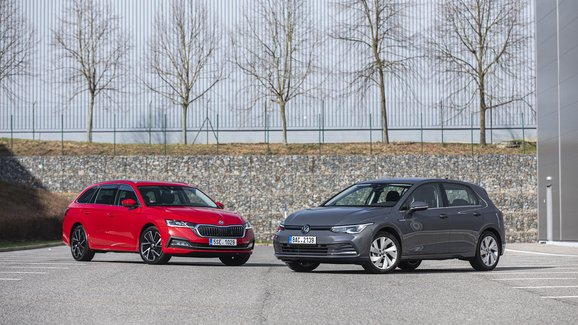 Škoda Octavia vs. VW Golf: Prohlédněte si obě koncernové novinky vedle sebe