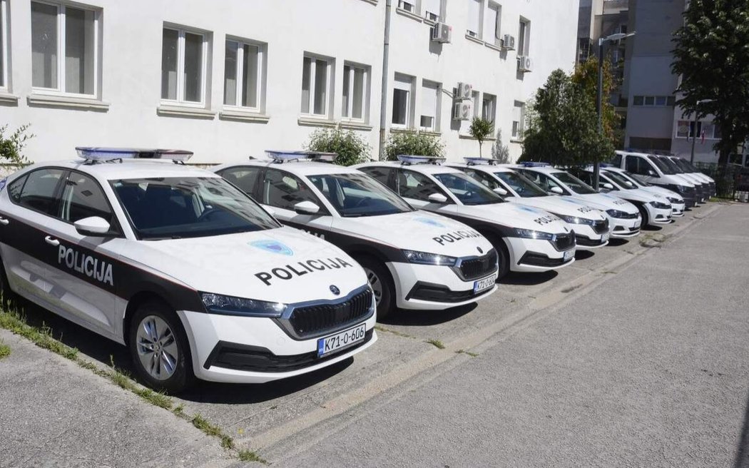 Policejní vozy Octavia brázdí nejen ulice Sarajeva, ale celé země.