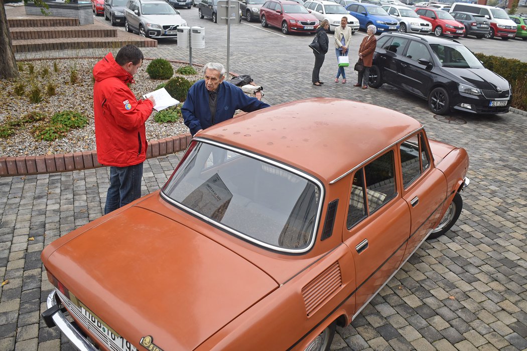 Josef Stádník, majitel Škody 100