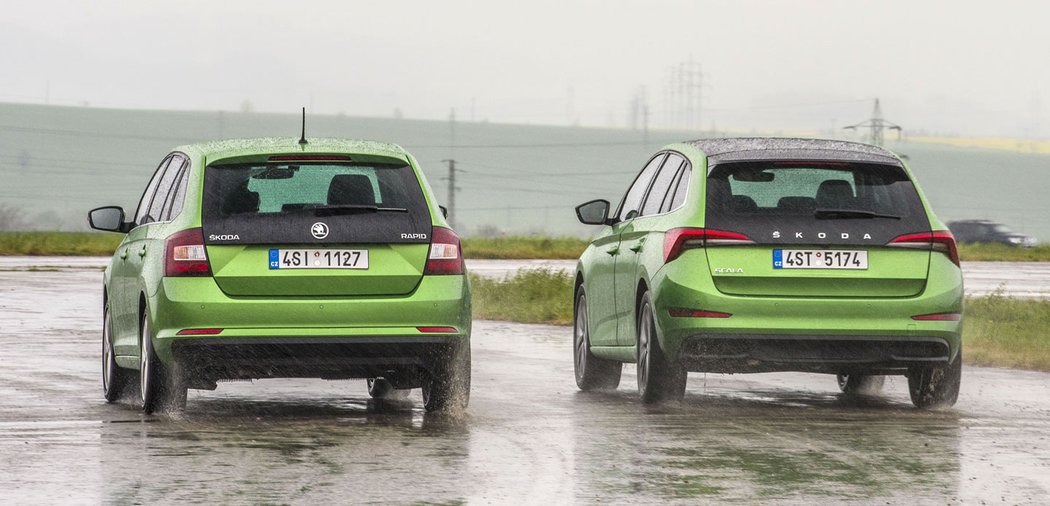 Škoda Scala 1.0 TSI vs. Škoda Rapid 1.0 TSI