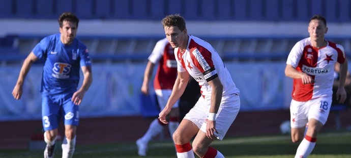 Útočník Slavie Milan Škoda