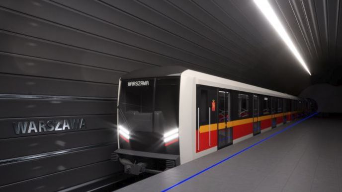 Vizualizace nového metra pro Varšavu