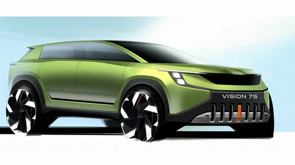 Škoda Vision 7S poprvé odhaluje exteriér! Co říkáte na nový designový jazyk?