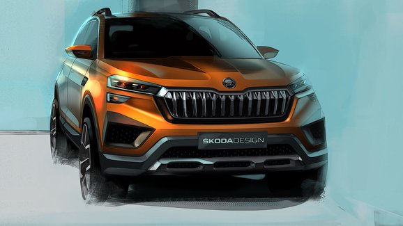 Škoda Vision In: Prohlédněte si nové skici mladoboleslavského SUV pro indický trh