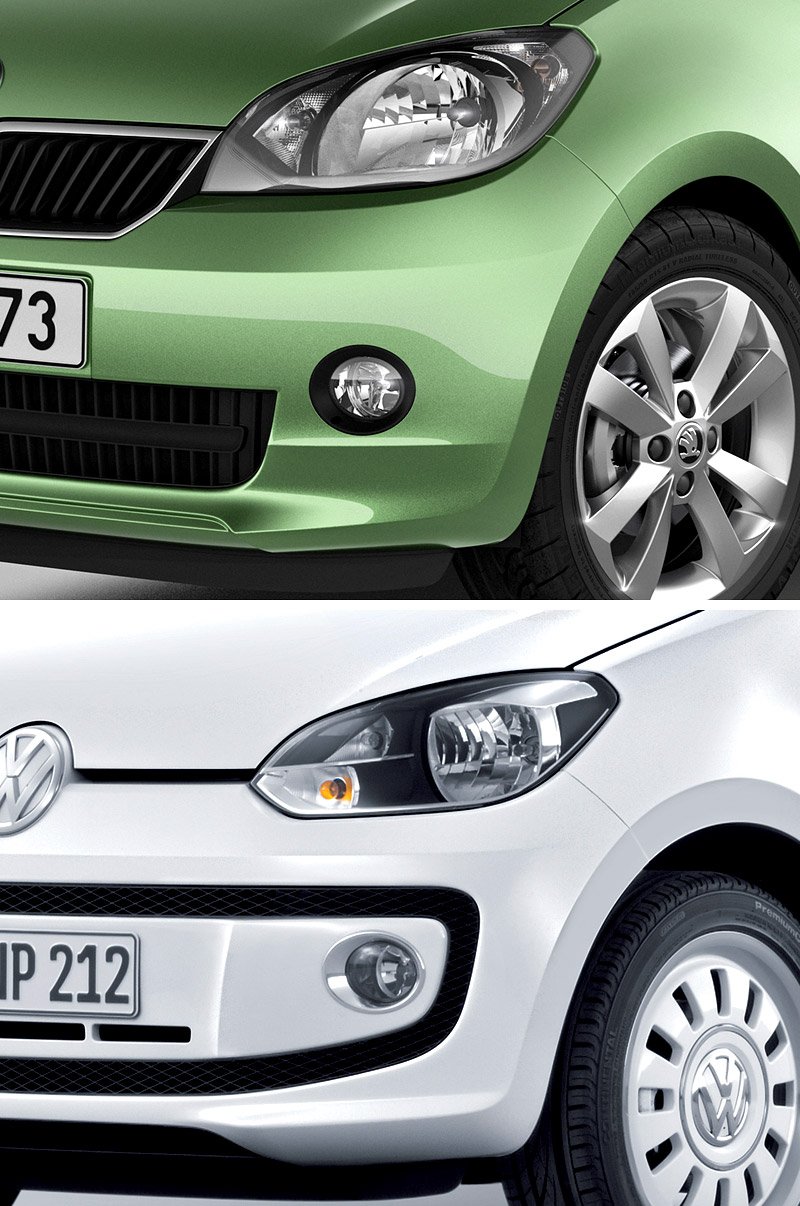 Srovnání VW Up! vs. Škoda Citigo