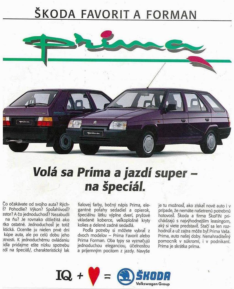 Škoda Favorit Prima