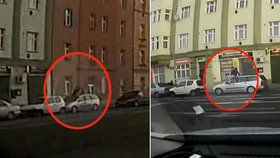 Mladíka, který si udělal pohodlí na střeše zaparkovaného automobilu v Českomoravské ulici, si všimla hlídka, která jela okolo.