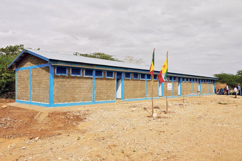Člověk v tísni pomáhal i budovat školu v Goble v Etiopii.