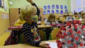 Učitelka na základní škole byla pozitivní na covid-19. Hygiena neposlala žáky na testy. Děti měly roušky, není co řešit. (Ilustrační foto).