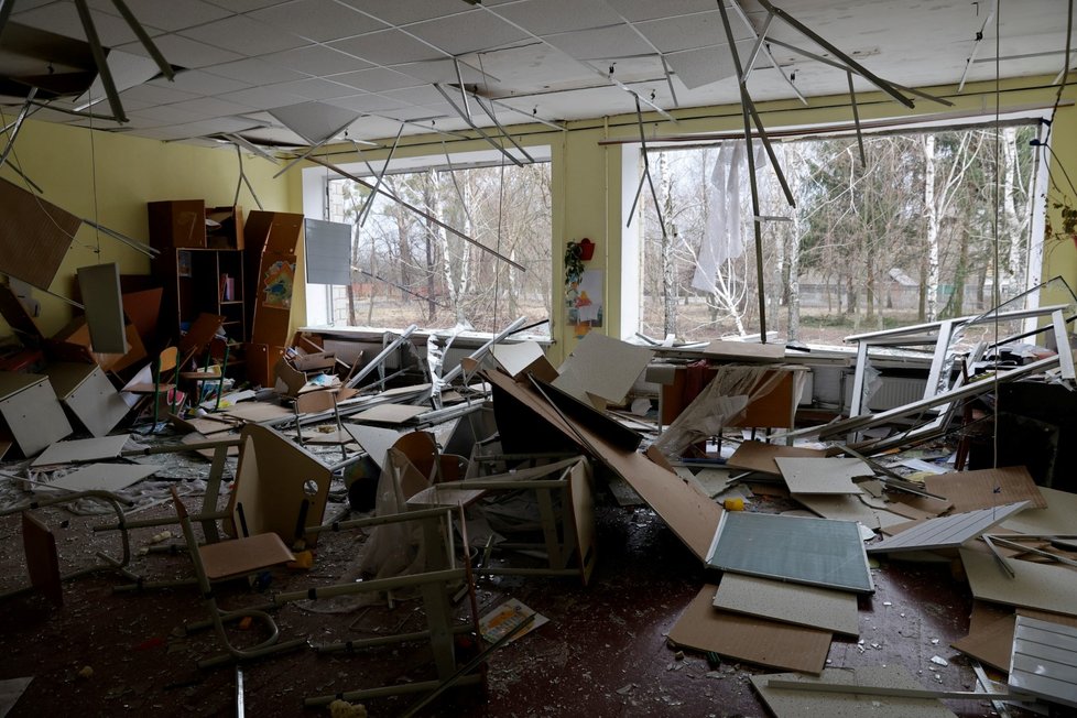 Školy na Ukrajině jsou na mnoha místech zničené.