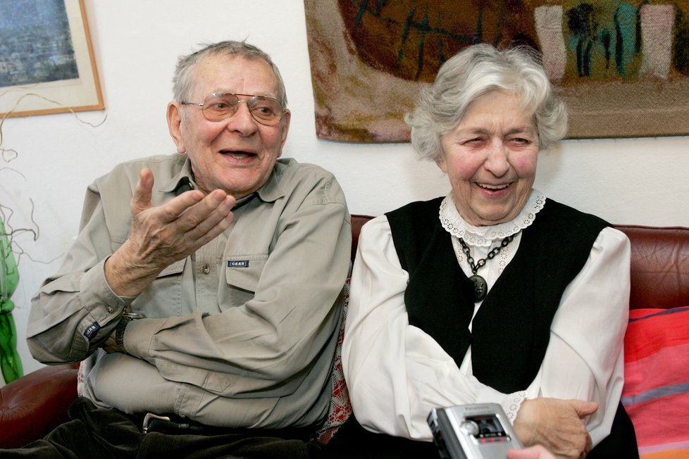 2013 - S manželkou Věrou Tichánkovou (†93)