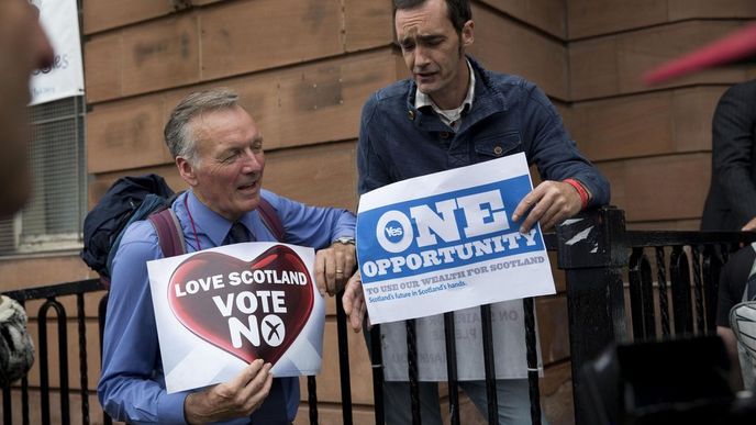 Skotové rozhodují o své nezávislosti