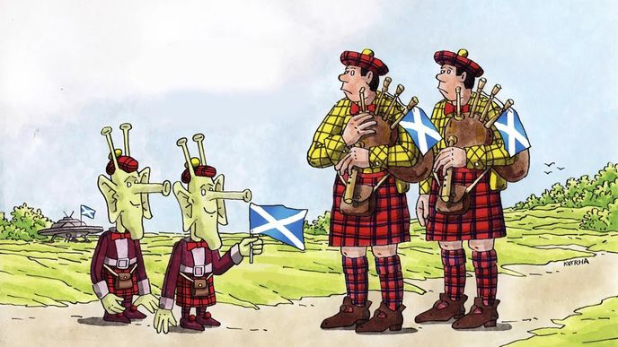 Skotsko samostatné nebude, Marťané už mohou odletět