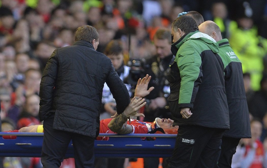 Trenér Liverpoolu Brendan Rodgers podpořil zraněného Martina Škrtela
