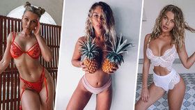 Sexy blondýnka a hvězda instagramu Skye Wheatleyová.