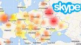 Skype zase spadl: Nefunguje ani v Česku