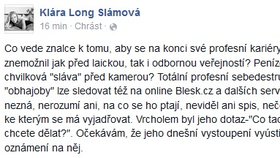 Klára Long Slámová ostře zaútočila na znalce advokátky Petr K.