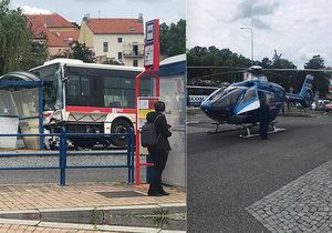 Ve Slaném vjel autobus na nádraží na zastávku a zranil několik lidí.