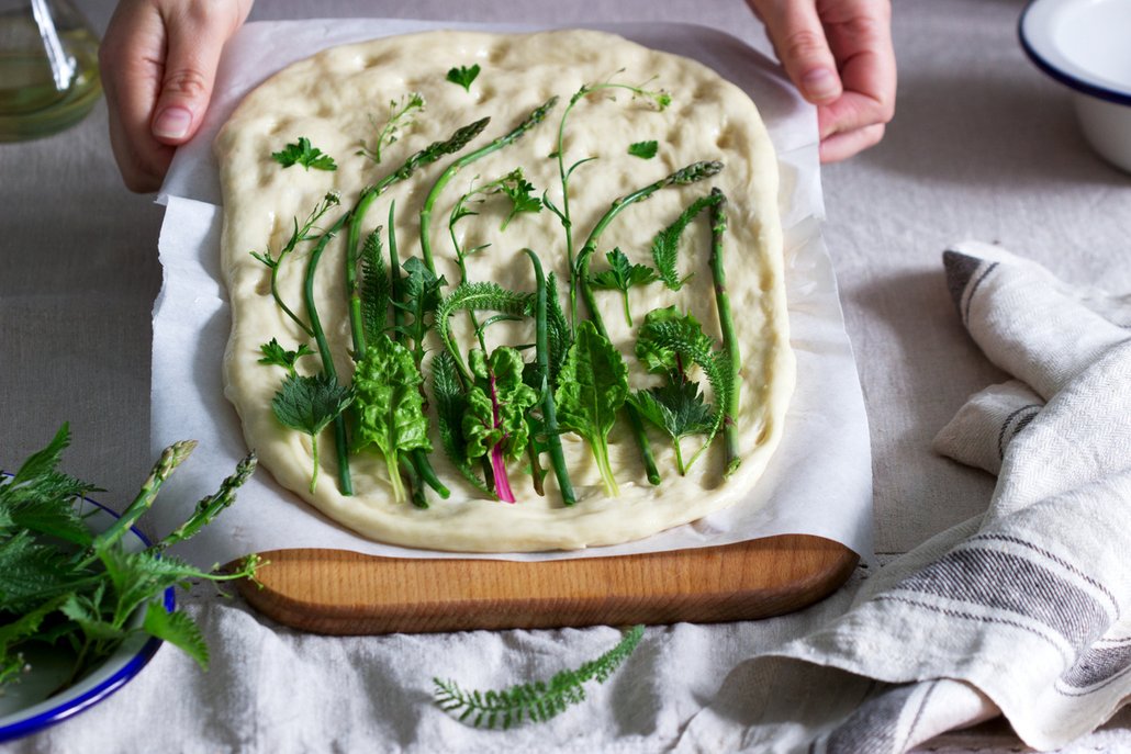 Rozkvetlé slané koláče