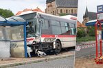 Kubíček (†7) zemřel ve Slaném pod koly autobusu. (červen 2020)