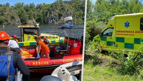 Na Slapské přehradě v sobotu dopoledne narazilo plavidlo do skály, na místě se zranili tři lidé. Zasahovali záchranáři i vrtulník.