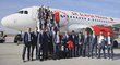 Slavia se vydala do Belgie letadlem s klubovým polepem!