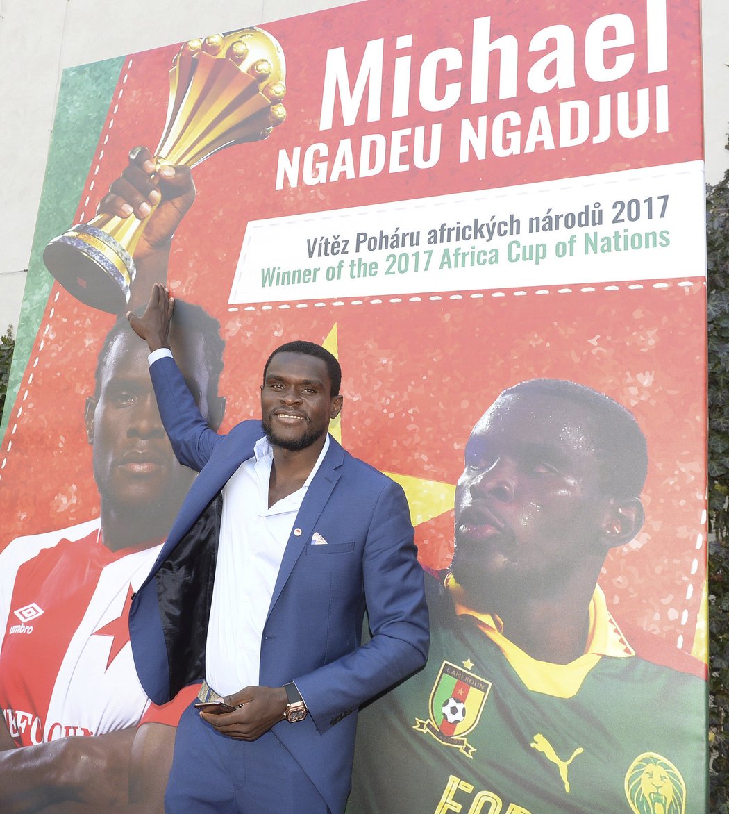 Záložník Slavie Michael Ngadeu se vrátil po triumfu na Africkém poháru