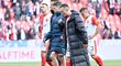 Zklamaní hráči Slavie po domácí ztrátě se Sigmou Olomouc