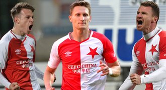 Kdo je kdo v ofenzivě Slavie: bomber Škoda, čaroděj Sýkora i ranař Barák