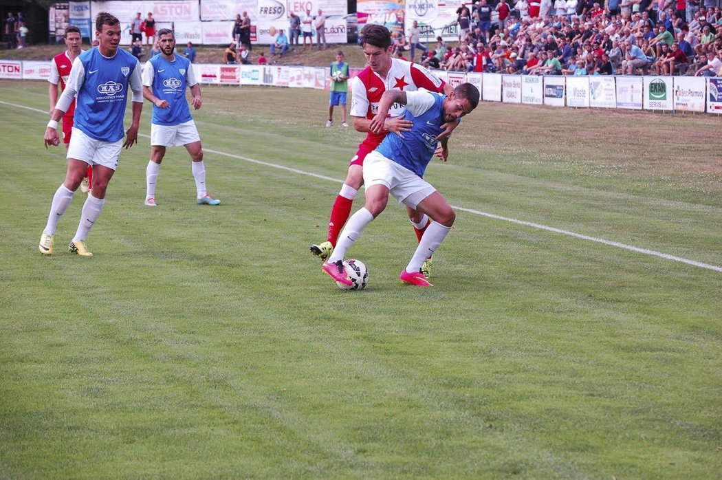 Fotbalisté Táborska a Slavie si ve vzájemných soubojích nic nedarovali