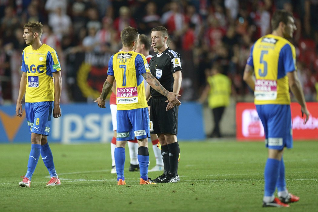 Rozhodčí Pavel Orel udělal v zápase Slavie s Teplicemi tři hrubé chyby