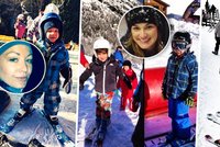 Pozor na malé lyžaře: Prachařová, Rolins i Šeredová nasadily dětem lyže a poslaly je na svahy!