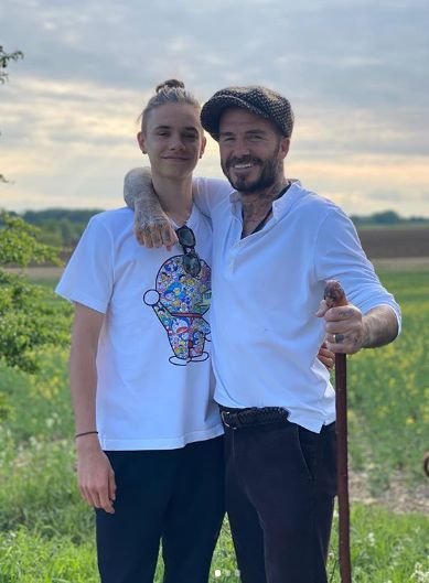 David Beckham se synem Romeem