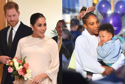 Meghan čeká holčičku, možná nechtěně prozradila její kamarádka Serena Williams