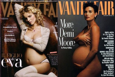 Eva Herzigová a další VIP matky, které se nechaly vyfotit nahé na obálky známých časopisů!