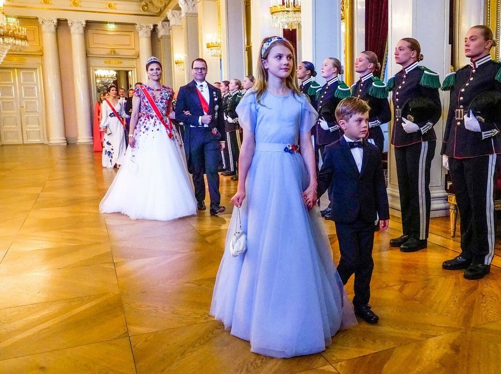 Švédská princezna Estelle a princ Oscar