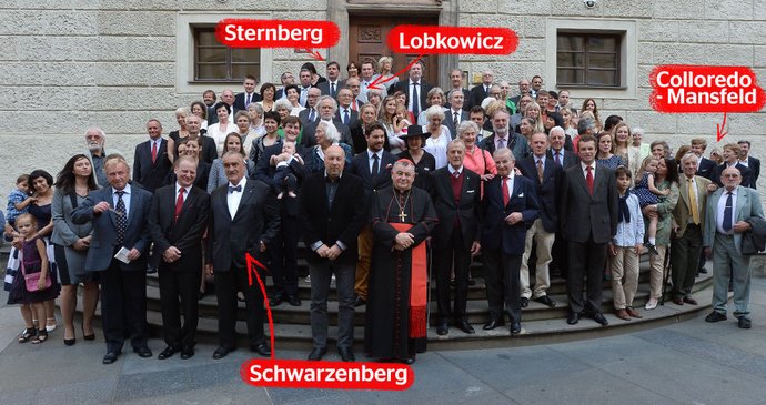Na Pražském hradě se sešli potomci řady slavných rodů